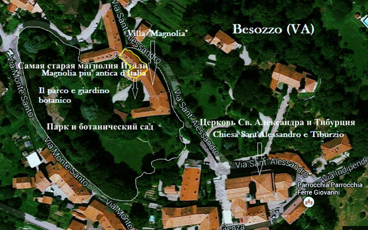 Villa Magnolia Lago Maggiore Besozzo エクステリア 写真